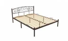 Кровать Лилия Металл, 140х190 мм, Медный антик, Медный антик